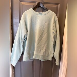 Nike Women's Pastel Blue Crew Neck Sweater